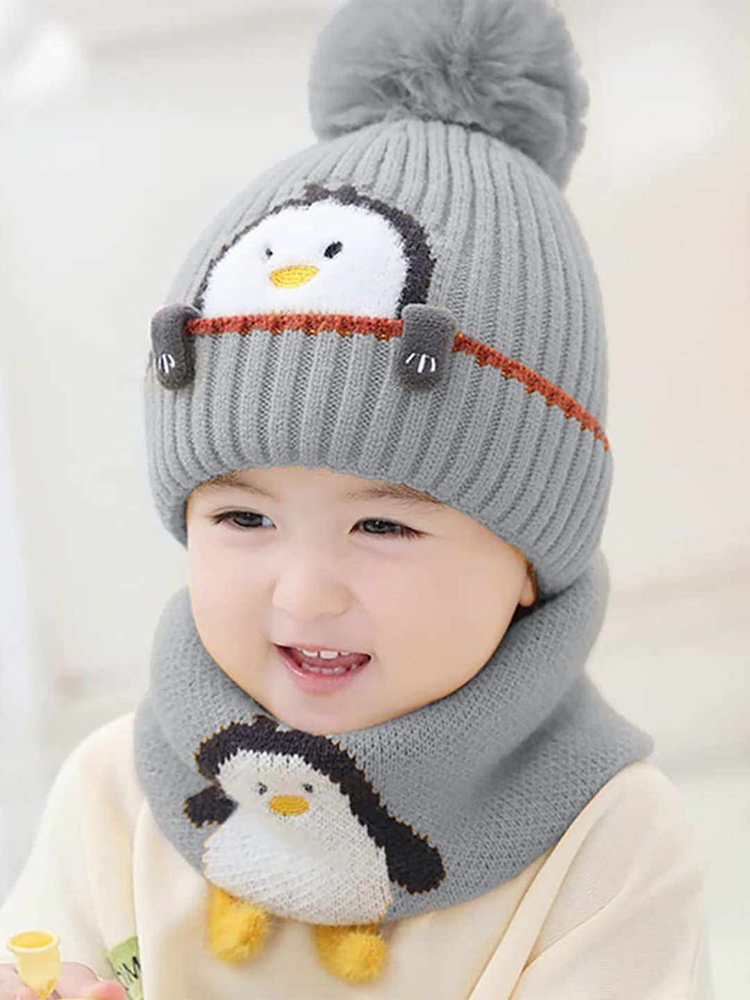 

SYGA Unisex Kids Woollen Beanie, Grey