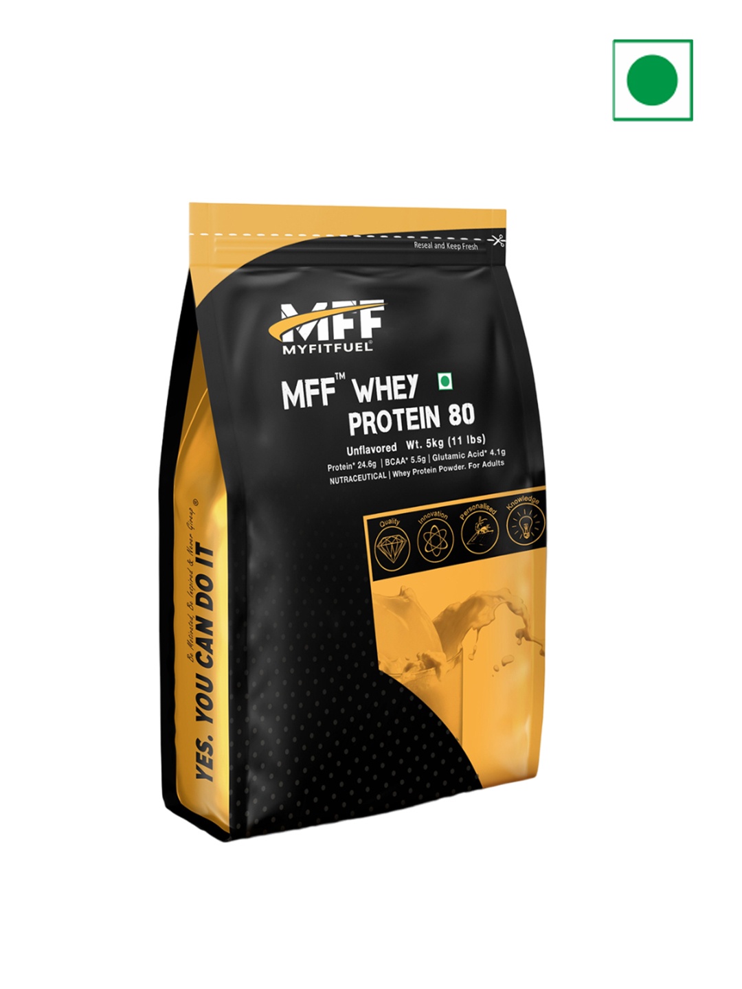 

MyFitFuel Whey Protein 80-Unflavoured-5 kg, Cream