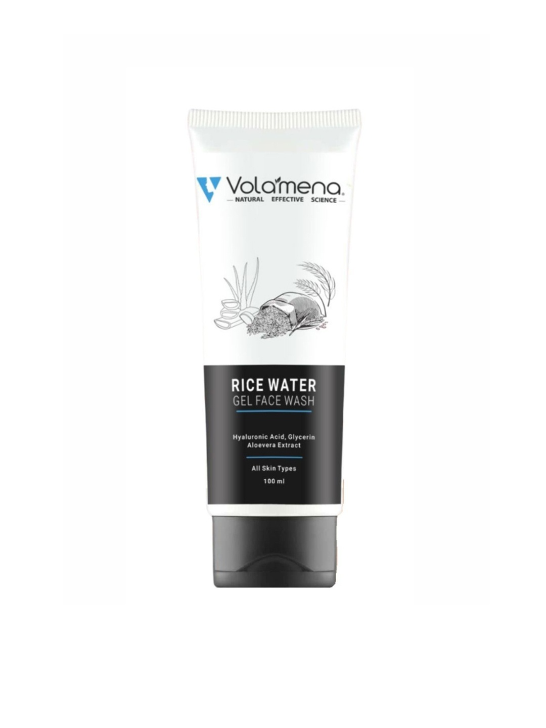 

Volamena Rice Water Deep Cleansing Gel Face Wash 100 ml, White