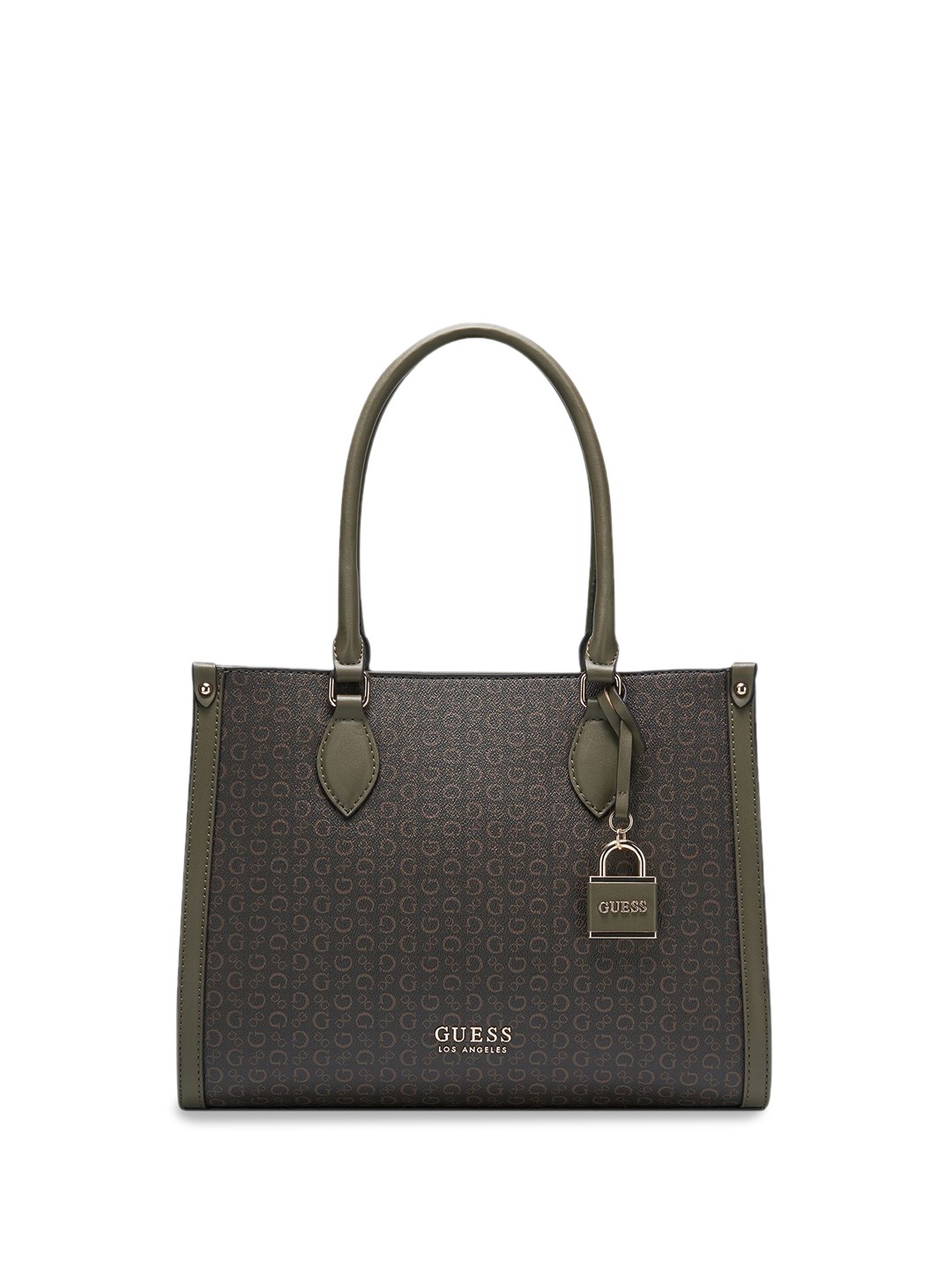 

GUESS Printed Shopper Tote Bag, Olive