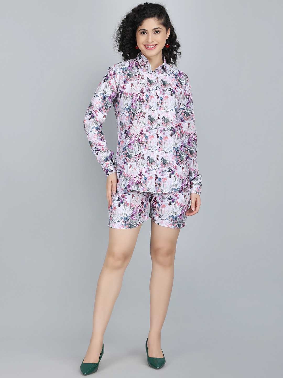 

VOGUE LIBERTY Printed Shirt & Shorts Coord Set, Multi