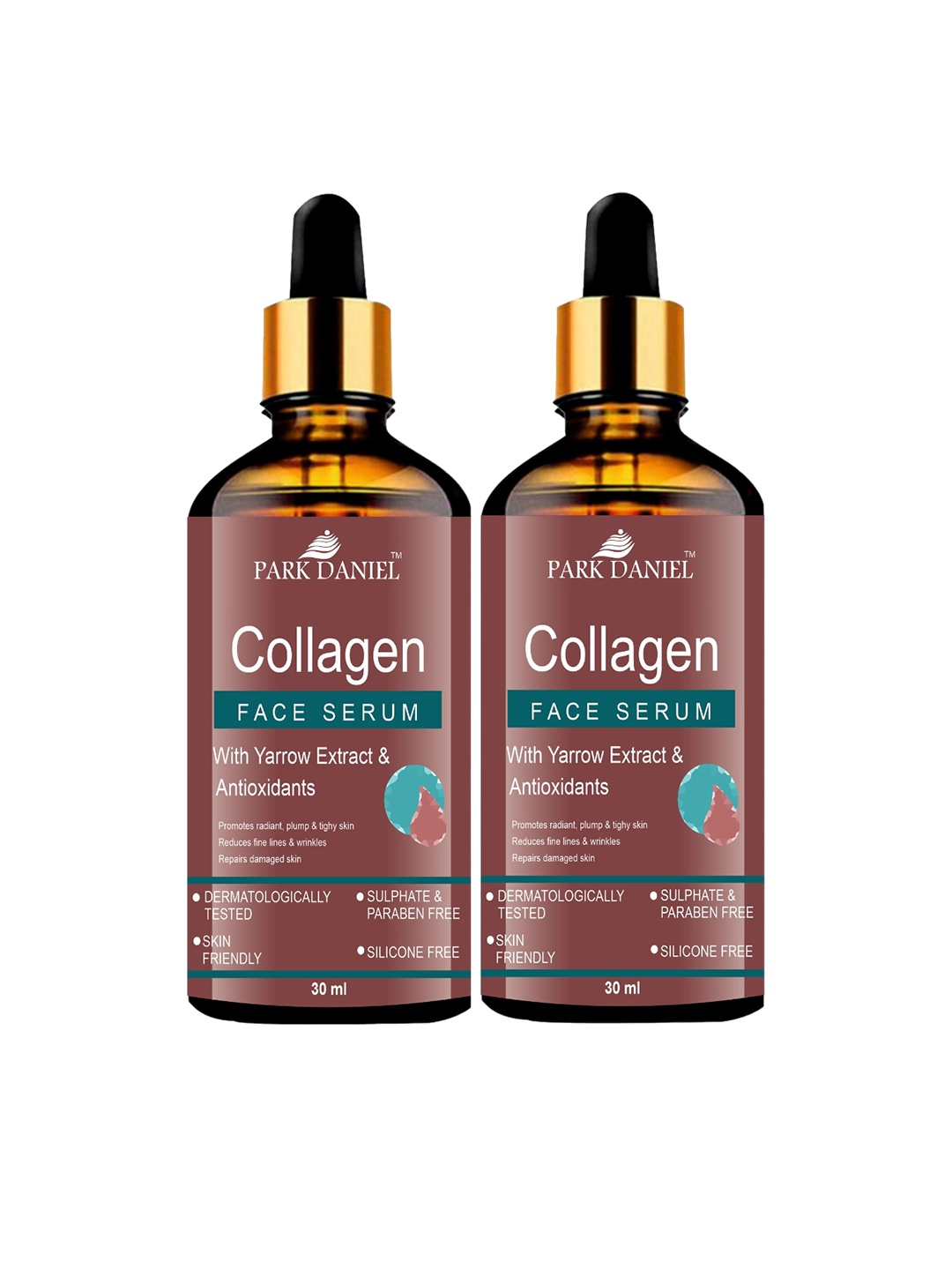 

Park Daniel Set Of 2 Collagen Face Serum-30ml Each, Gold