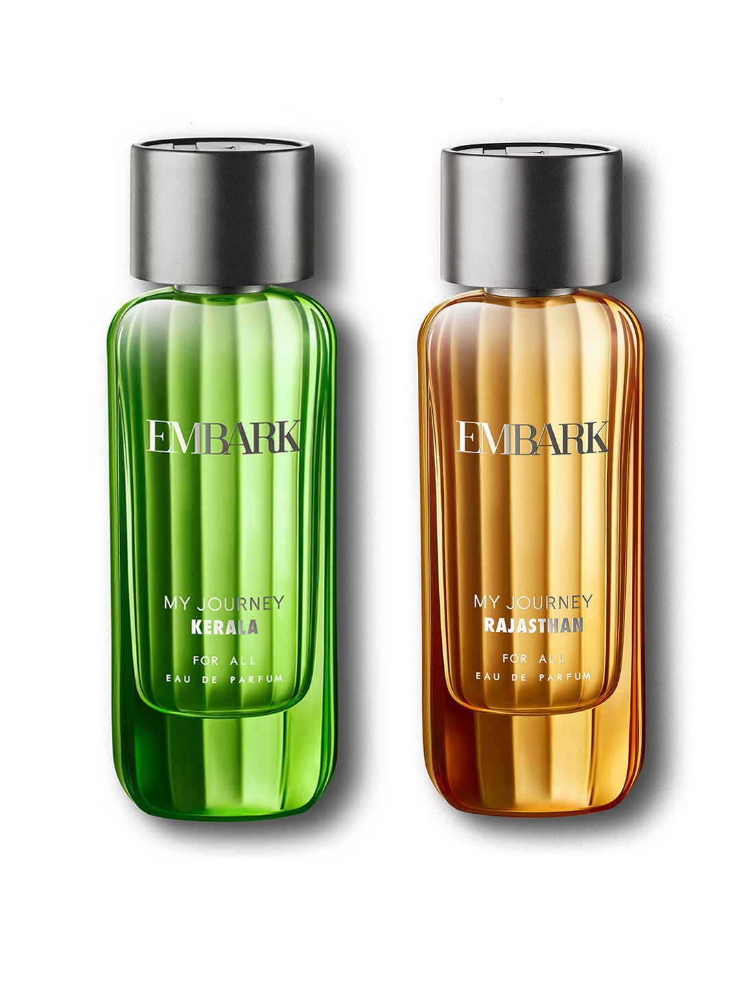 

EMBARK Set of My Journey Rajasthan & My Journey Kerala Eau De Parfum - 100 ml each, Yellow