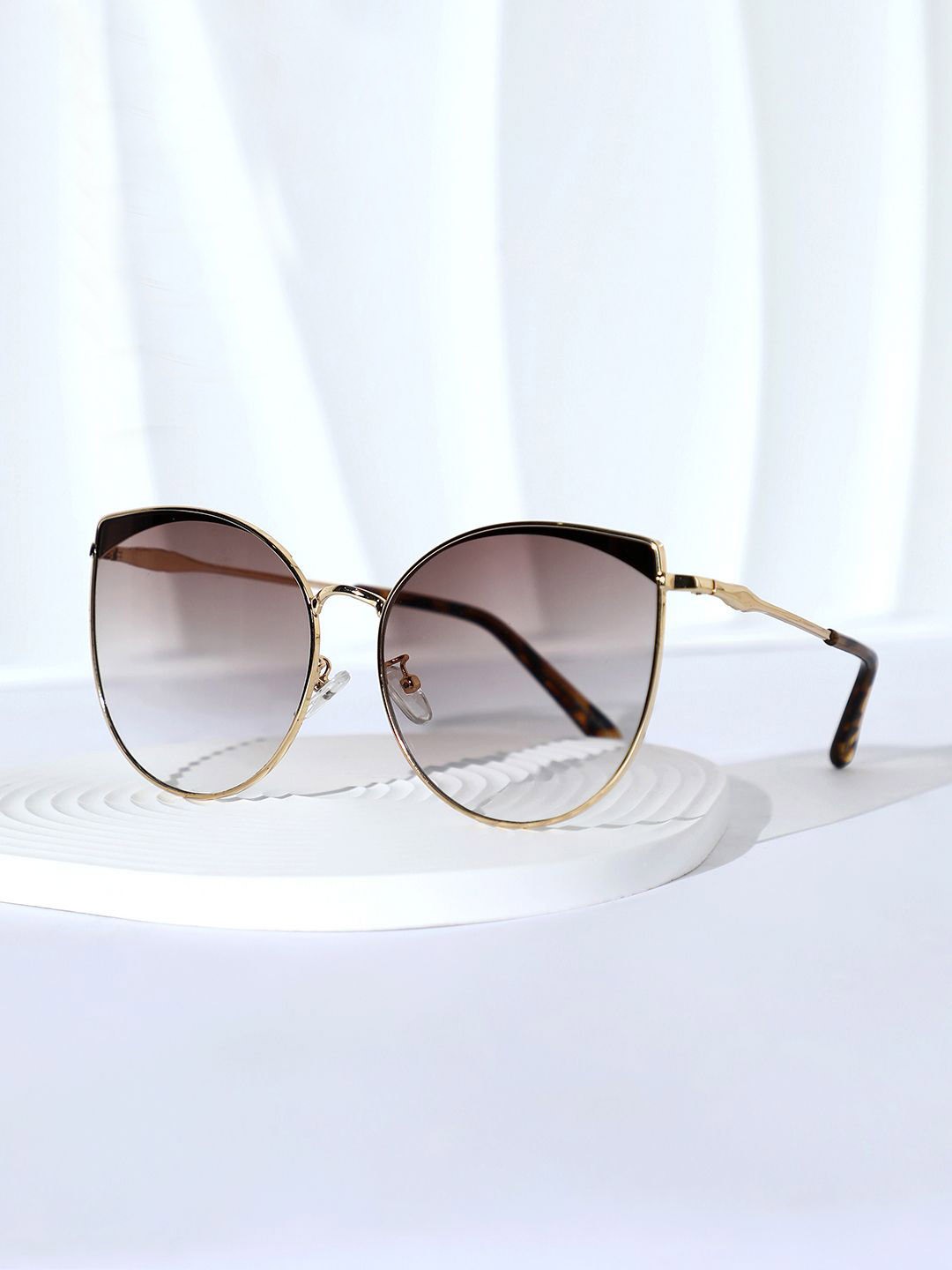 

HAUTE SAUCE by Campus Sutra Women Cateye Sunglasses with Polarised Lens, Brown
