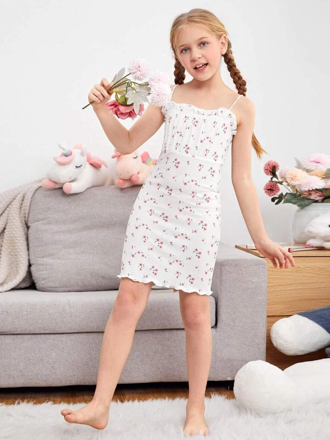 

BAESD Floral Print Crepe A-Line Dress, Multi