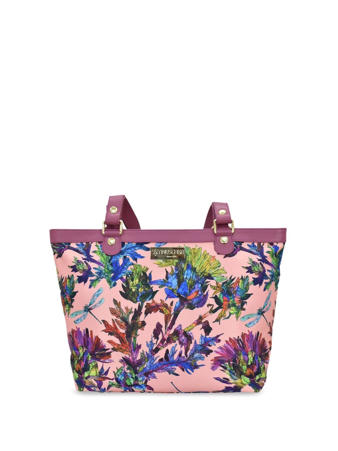 

Anuschka Floral Embellished Shopper Tote Bag, Pink