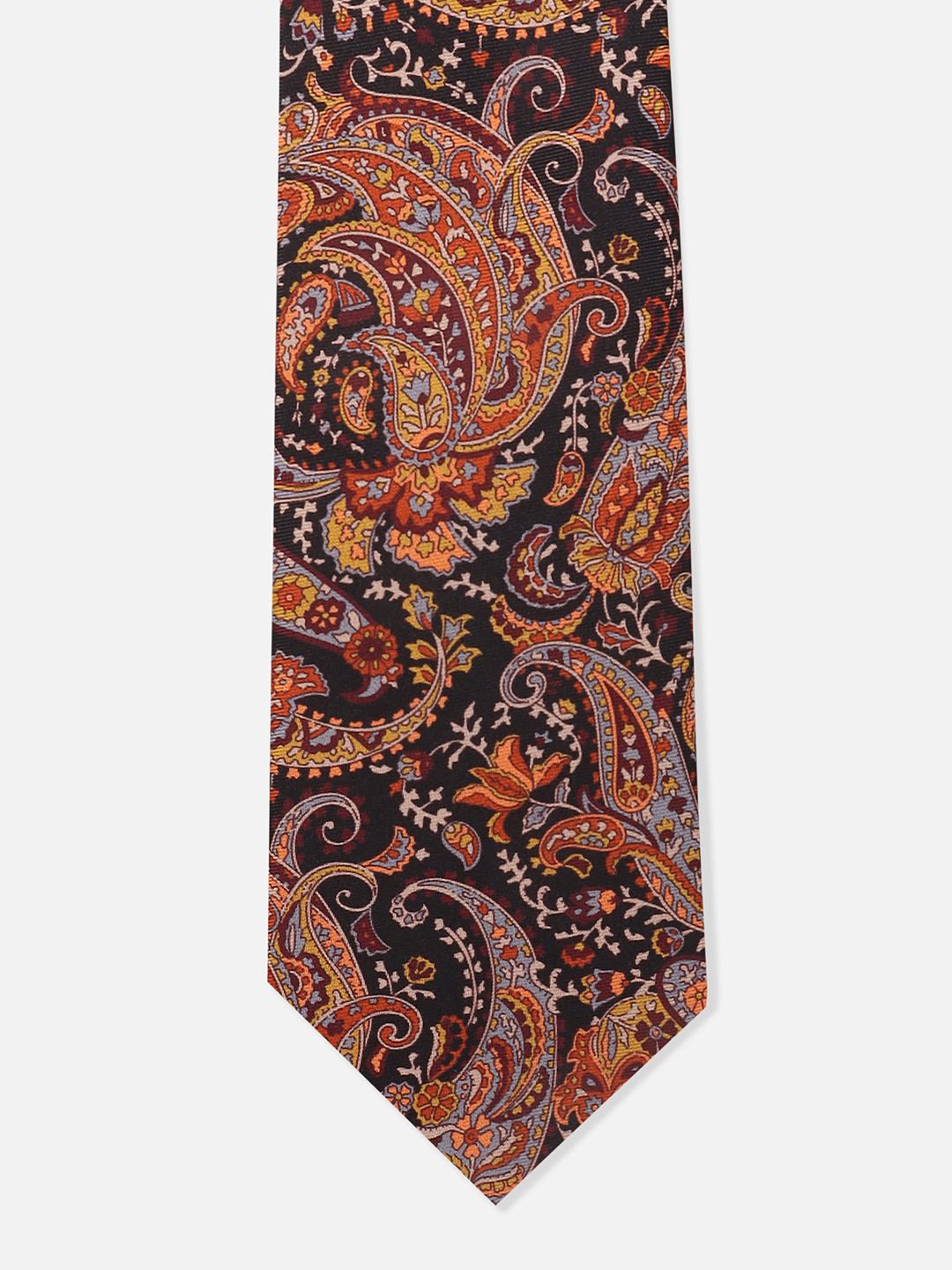 

Van Heusen Men Printed Skinny Tie, Brown