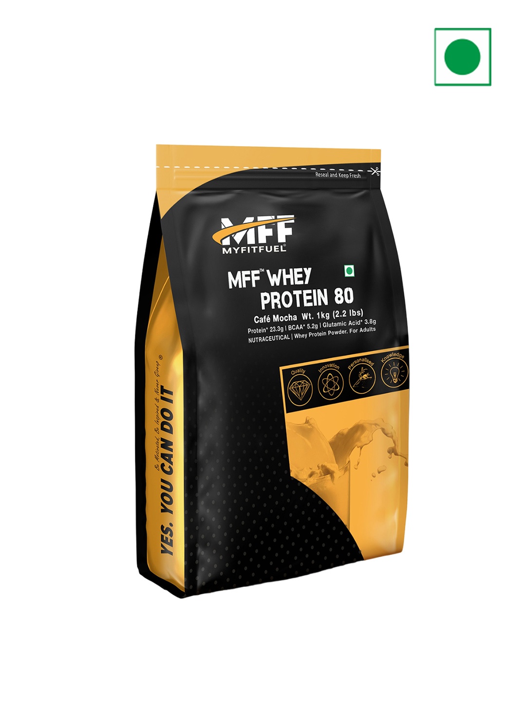 

MyFitFuel Whey Protein- Cafe Mocha Flavour- 1Kg, Brown