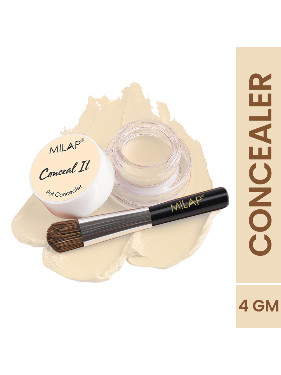 

MILAP Conceal It Lightweight SPF 15 Pot Concealer With Vitamin E 4g - Rich Vanilla 01, Beige