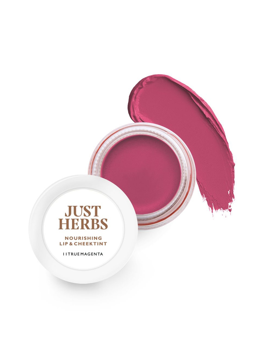 

Just Herbs Enriched Lip & Cheek Tint -4g-11True Magenta, Pink