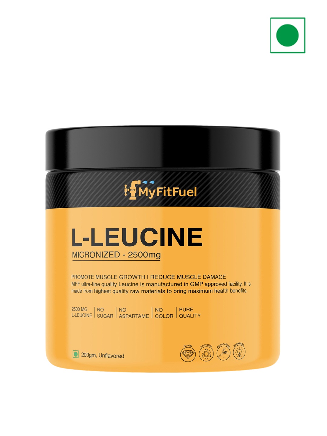 

MyFitFuel L-Leucine Micronized 2500mg - 200g, Cream