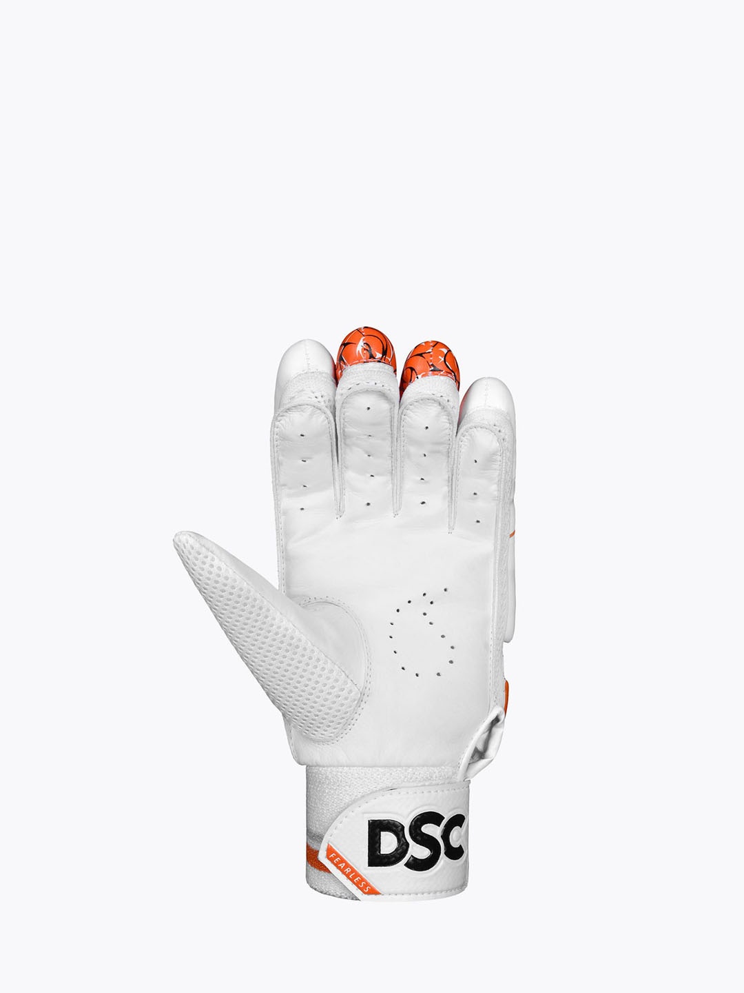 

DSC Unisex Patterned Leather Sport Gloves, White
