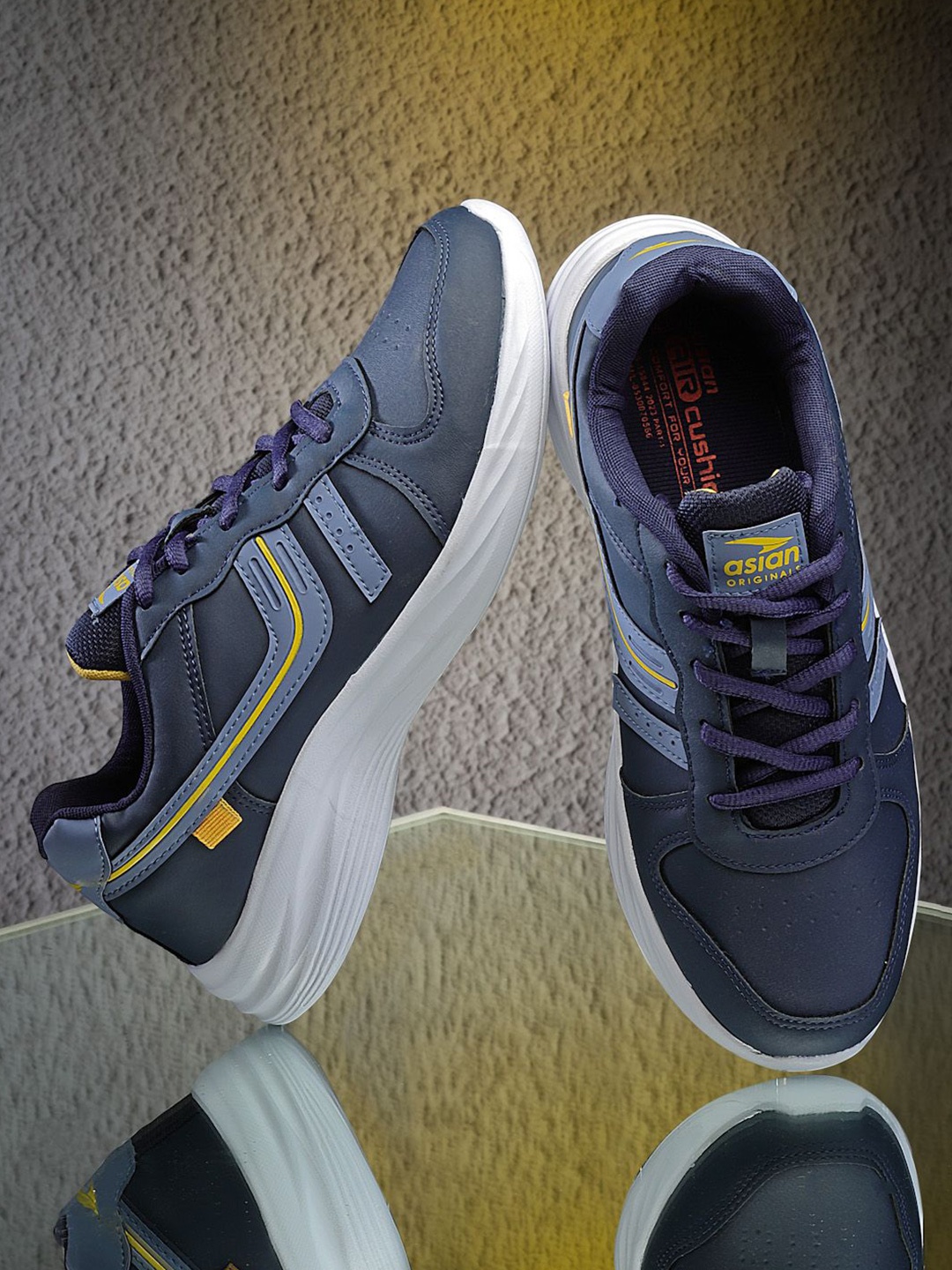 

ASIAN Men Mesh TERMINATOR-07 Sports Shoe, Navy blue