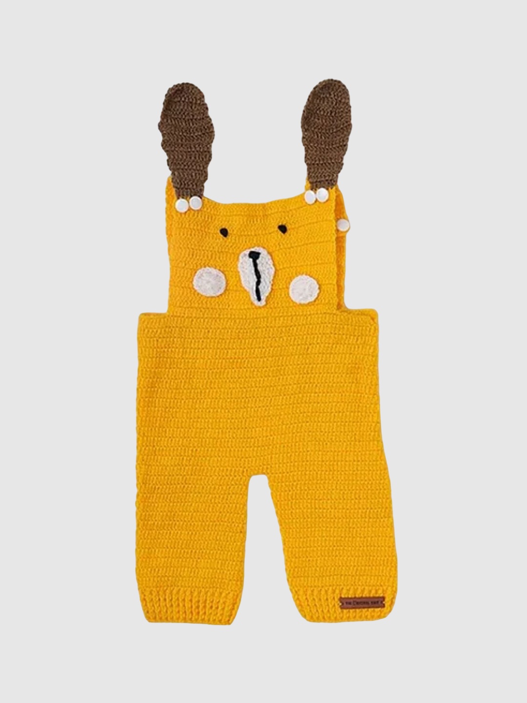 

The Original Knit Infants Self Design Dungarees, Yellow