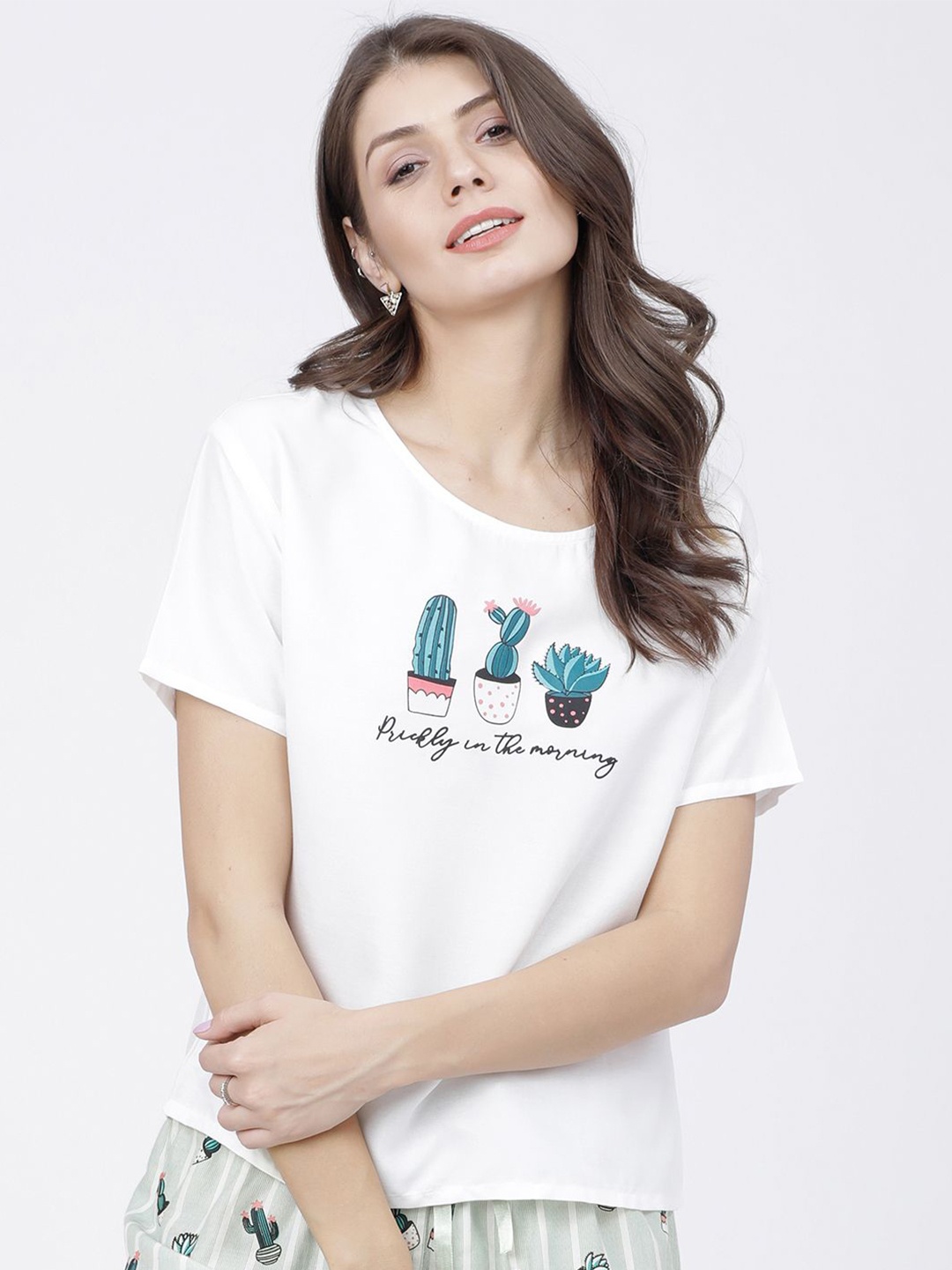 

Tokyo Talkies Print Top, White