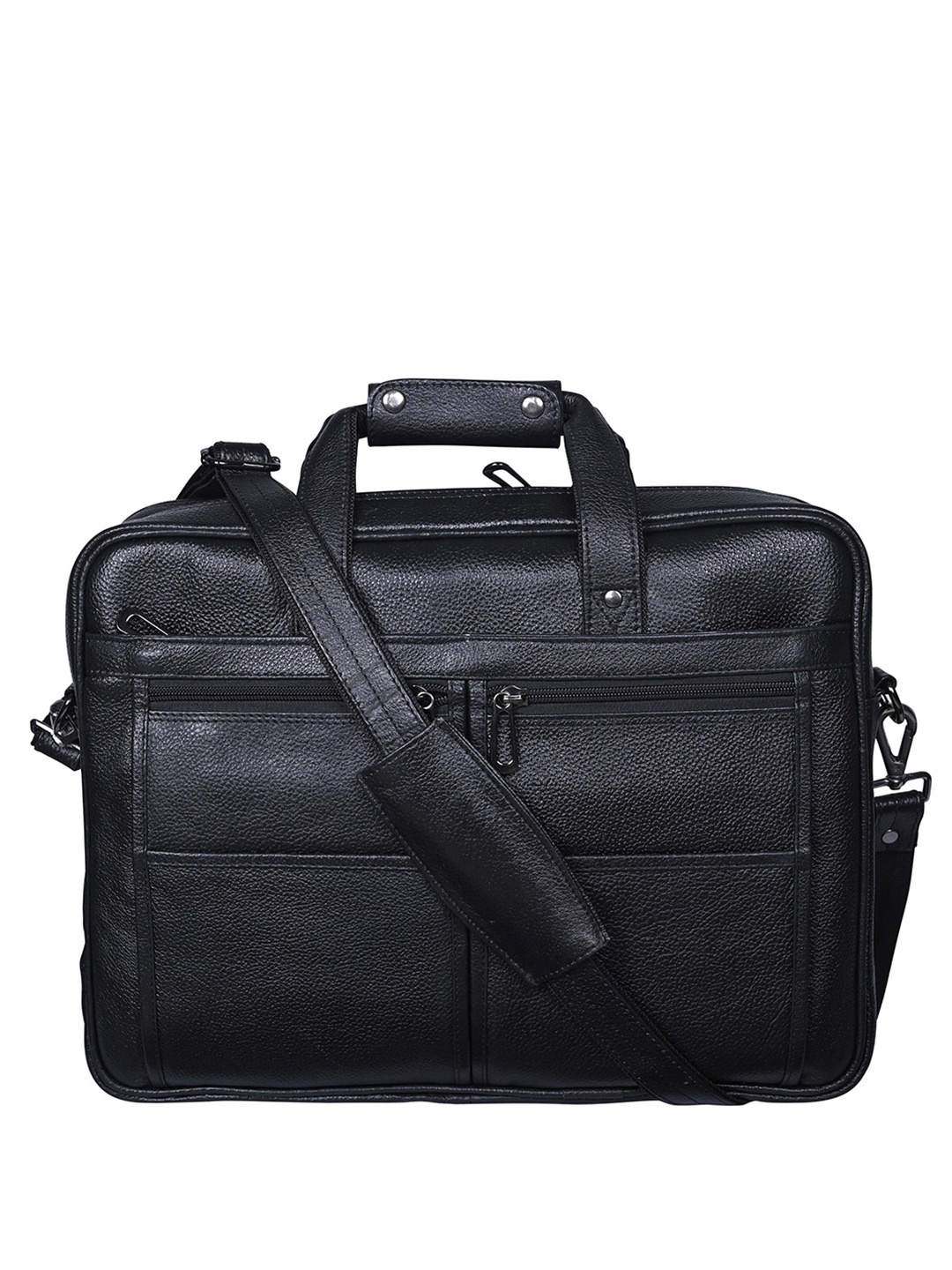 

Calvadoss Women Up To 17 Inch Leather Laptop Bag, Black