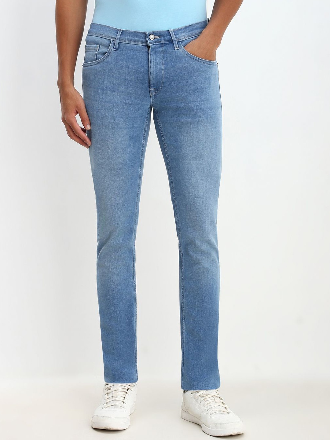 

Allen Solly Men Skinny Fit Light Fade Jeans, Blue