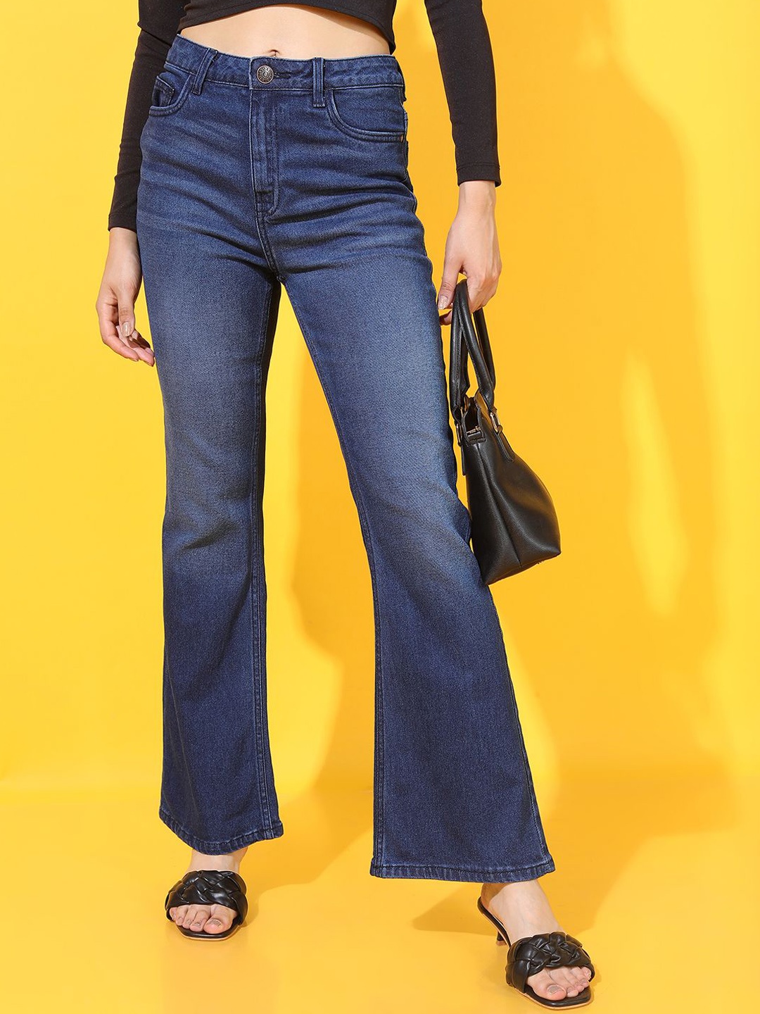 

Tokyo Talkies Women Bootcut Light Fade Jeans, Blue