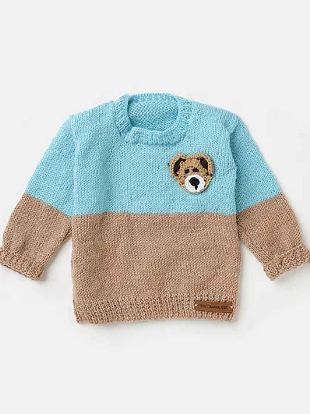 

The Original Knit Unisex Kids Embroidered Pullover, Blue