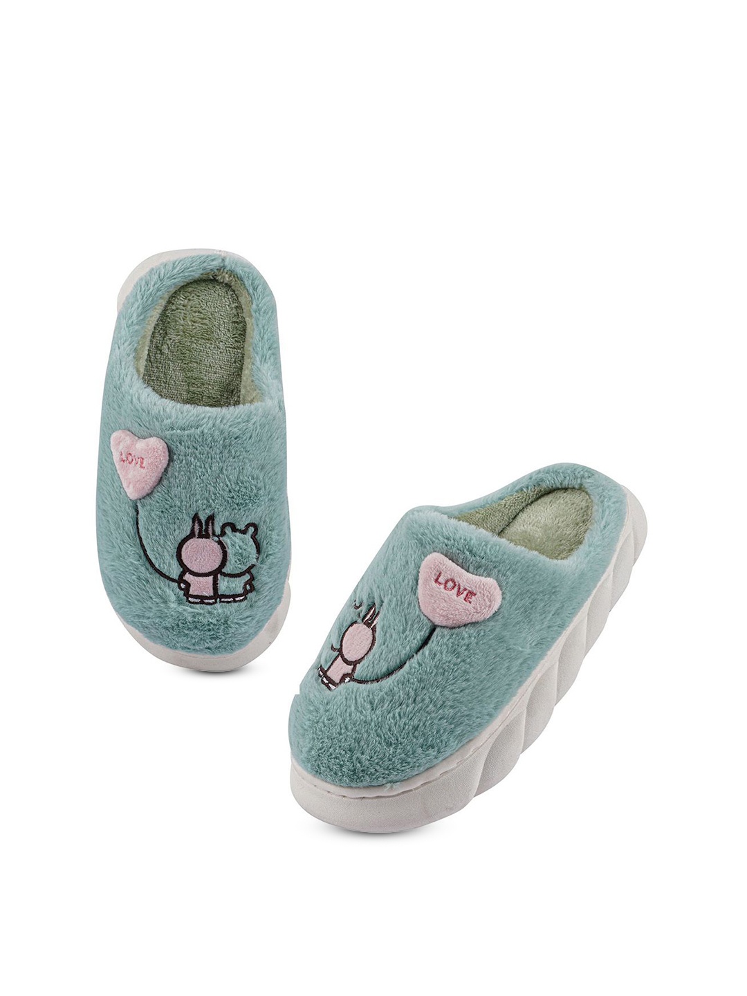 

Miscreef Women Room Slippers, Green