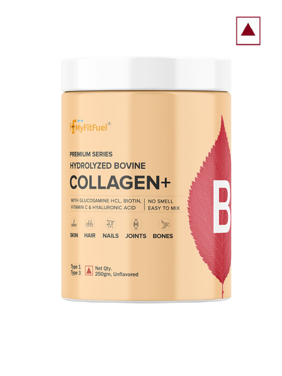 

MyFitFuel Premium Series Hydrolyzed Bovine Collagen+ - 250g, Cream