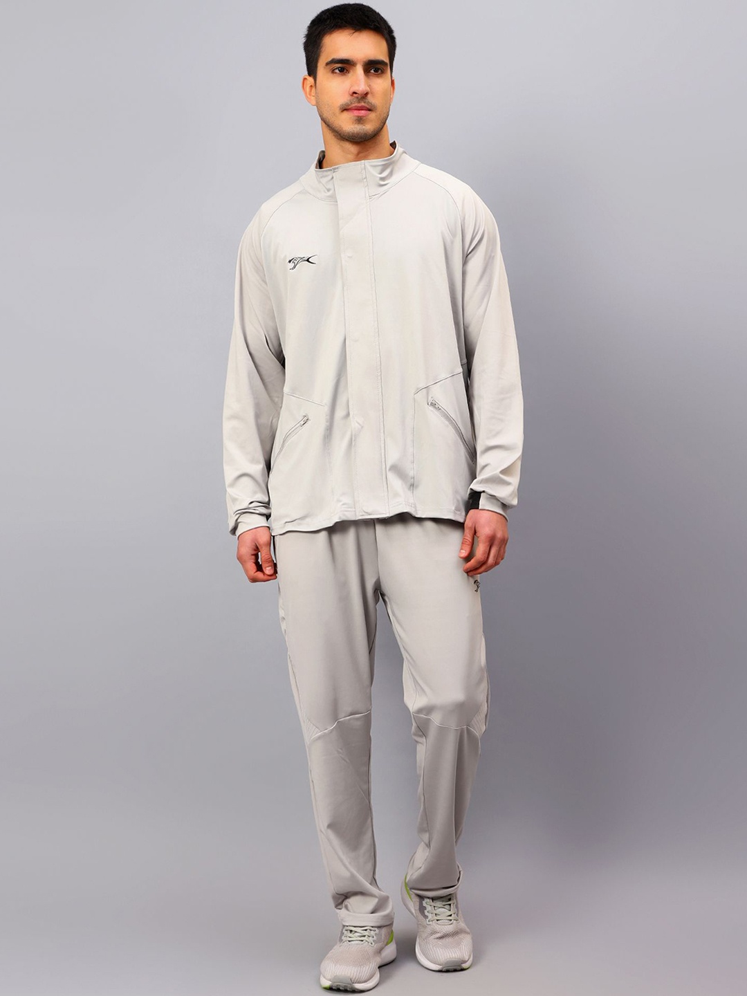 

Shiv Naresh Men Mid-Rise Tracksuits, Grey