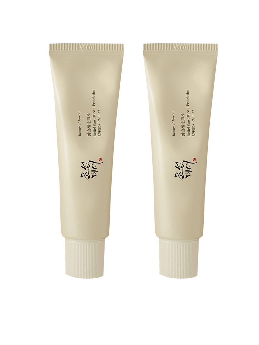 

Beauty of Joseon 2Pcs Relief Sun - Rice & Probiotics Sunscreen SPF50+ PA++++ - 50ml each, White