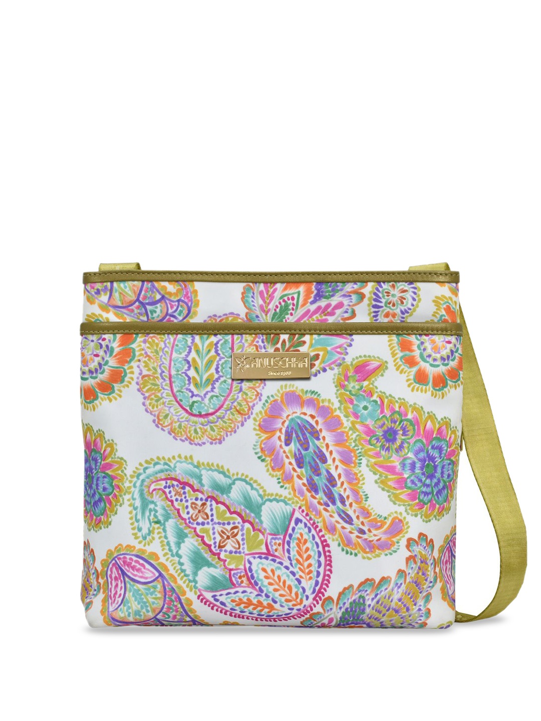 

Anuschka Floral Printed Structured Shoulder Bag, Multi