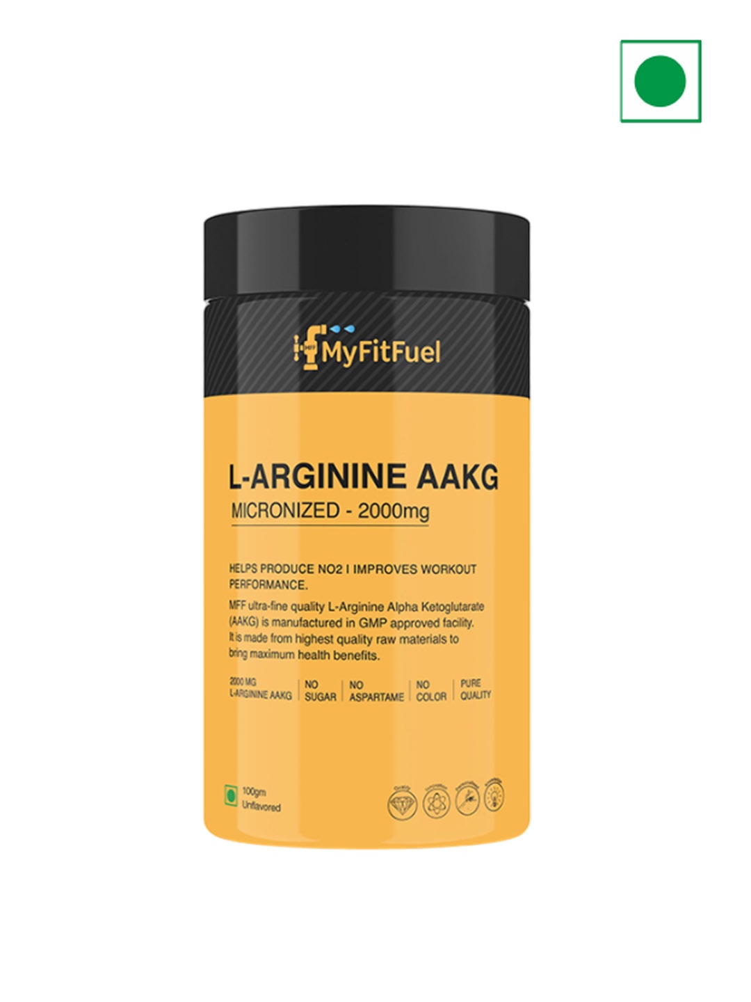 

MyFitFuel L-Arginine AAKG Micronized 2000mg - 100g, Cream