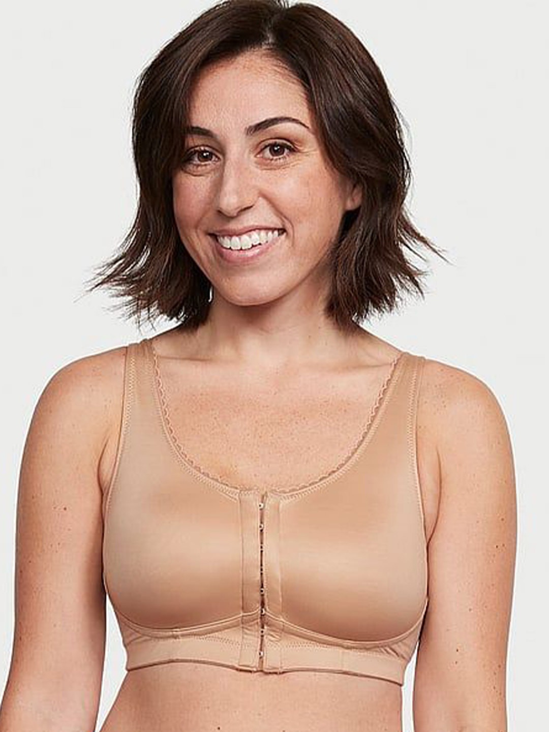 

Victoria's Secret Solid Full Coverage Bralette Bra, Beige