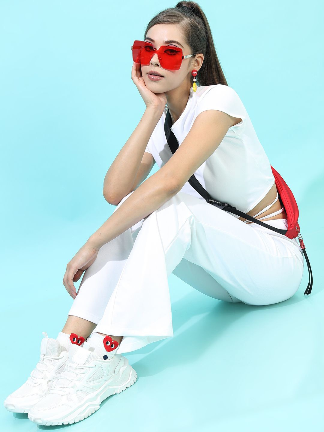 

Tokyo Talkies Top & Trouser Co-Ords, White