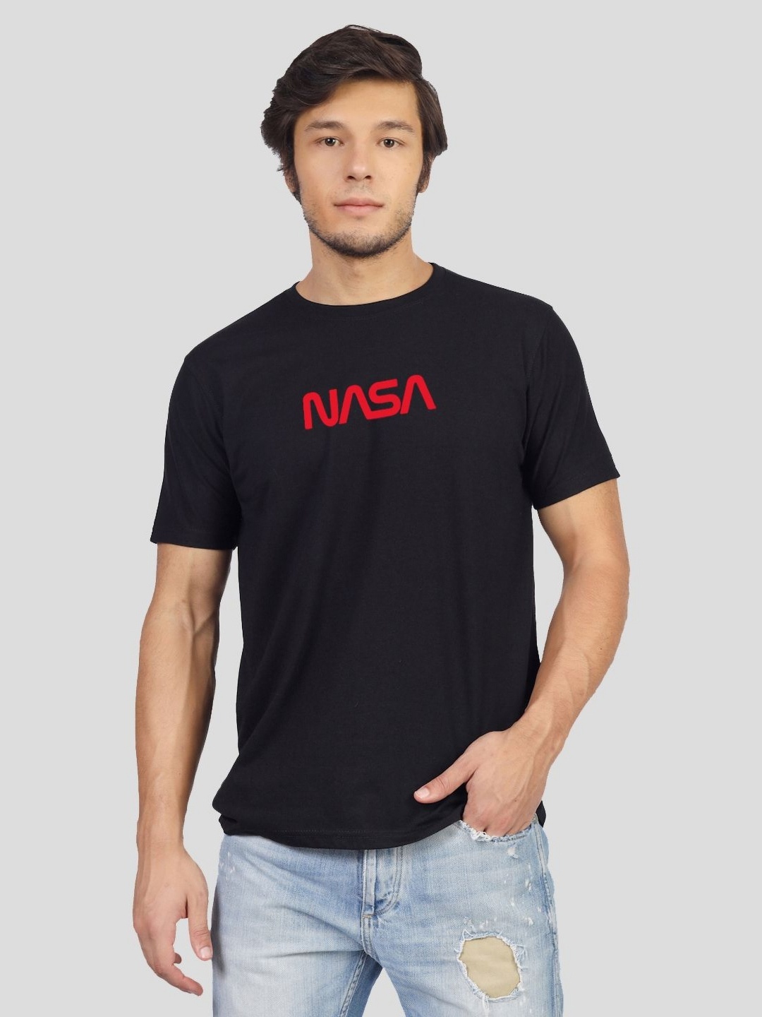 

Greylongg Men Printed T-shirt, Black