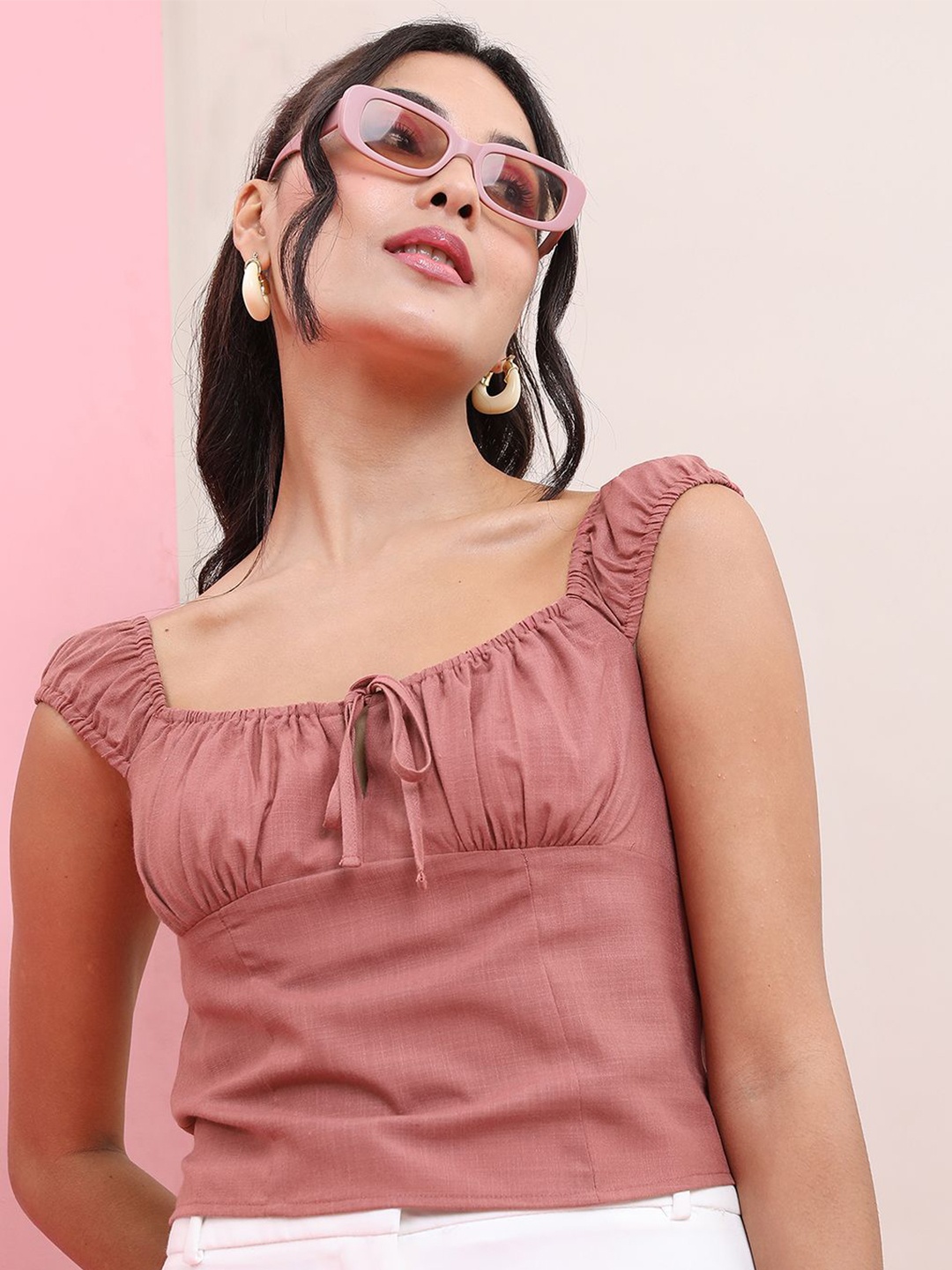 

Tokyo Talkies Crop Top, Rose
