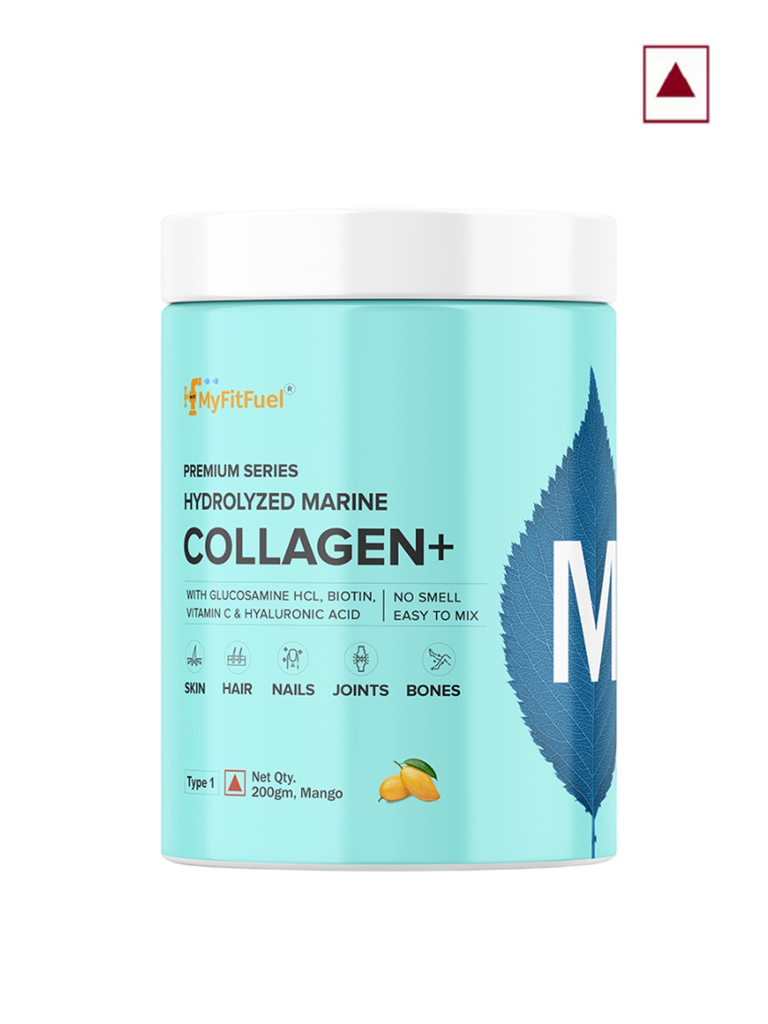 

MyFitFuel Premium Series Hydrolyzed Marine Collagen Plus - 200g - Mango, Cream
