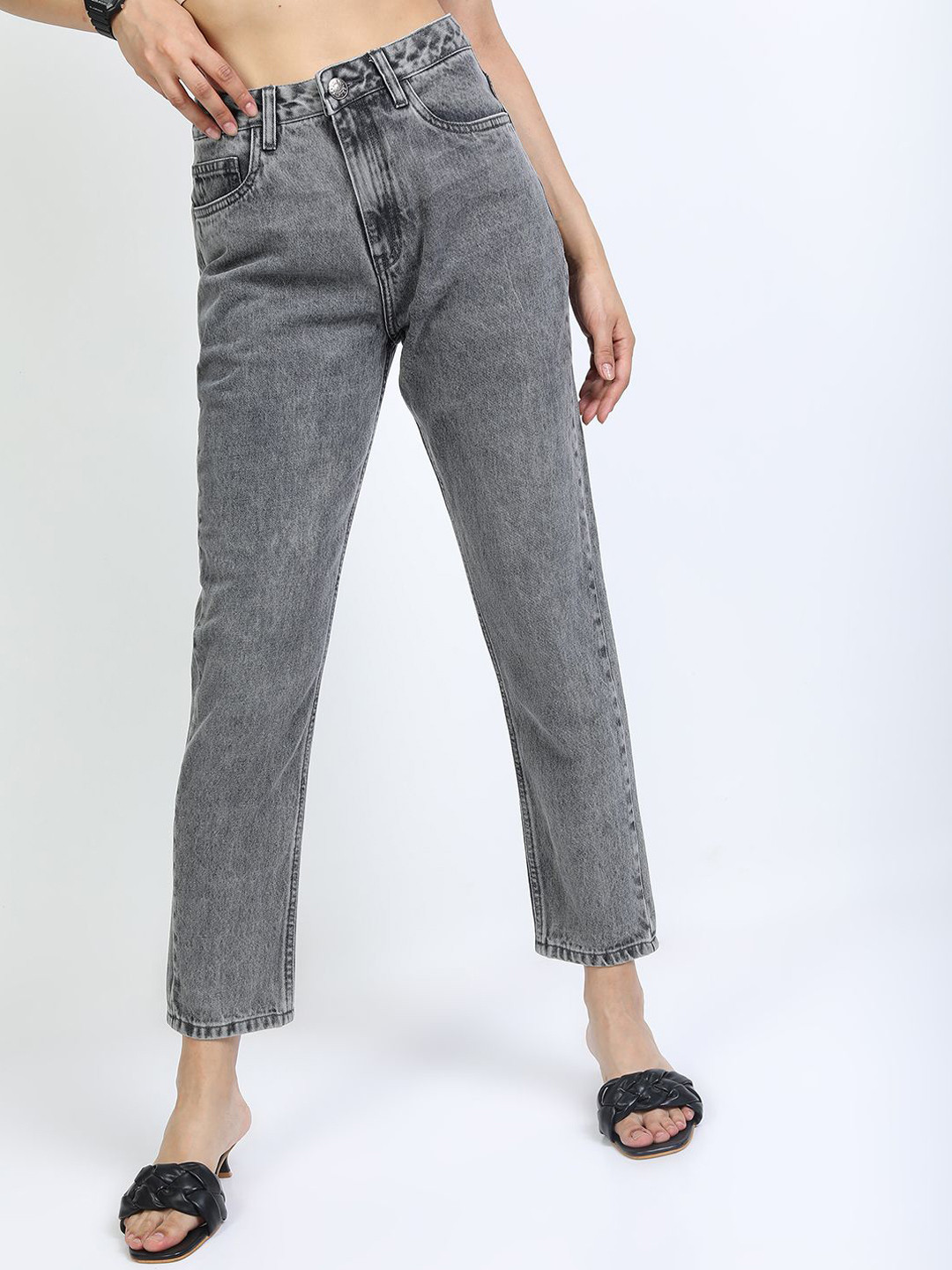 

Tokyo Talkies Women Slim Fit Jeans, Grey