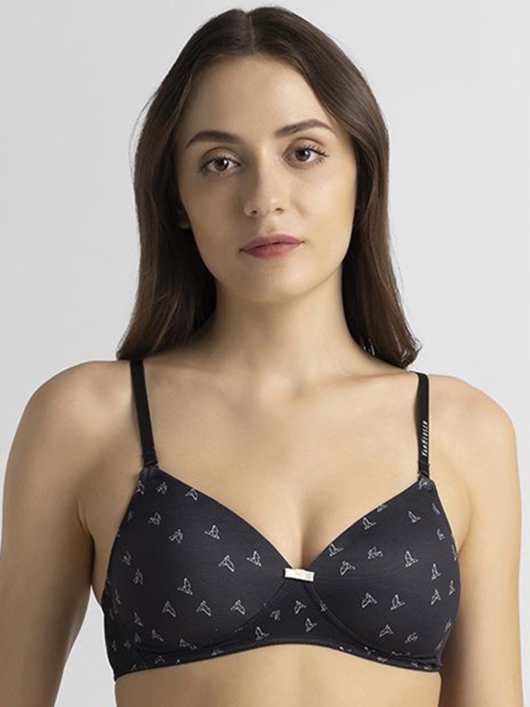 

Van Heusen Graphic Full Coverage Underwired Lightly Padded T-shirt Bra, Black