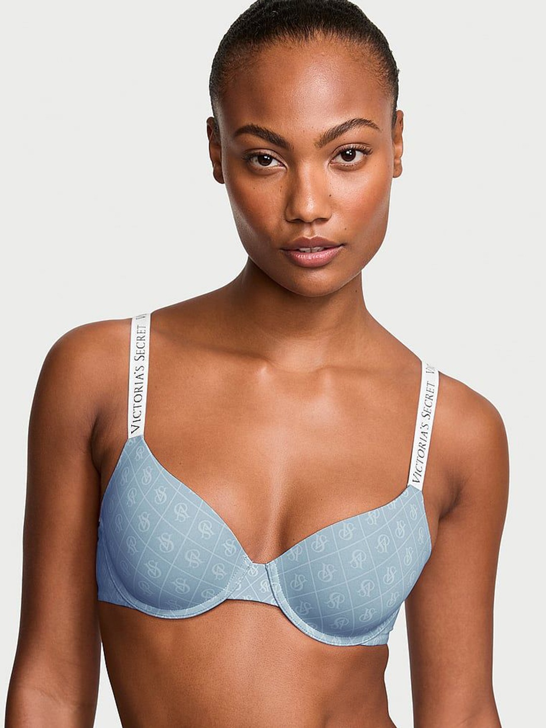 

Victoria's Secret Abstract Bra Medium Coverage Underwired Lightly Padded, Blue