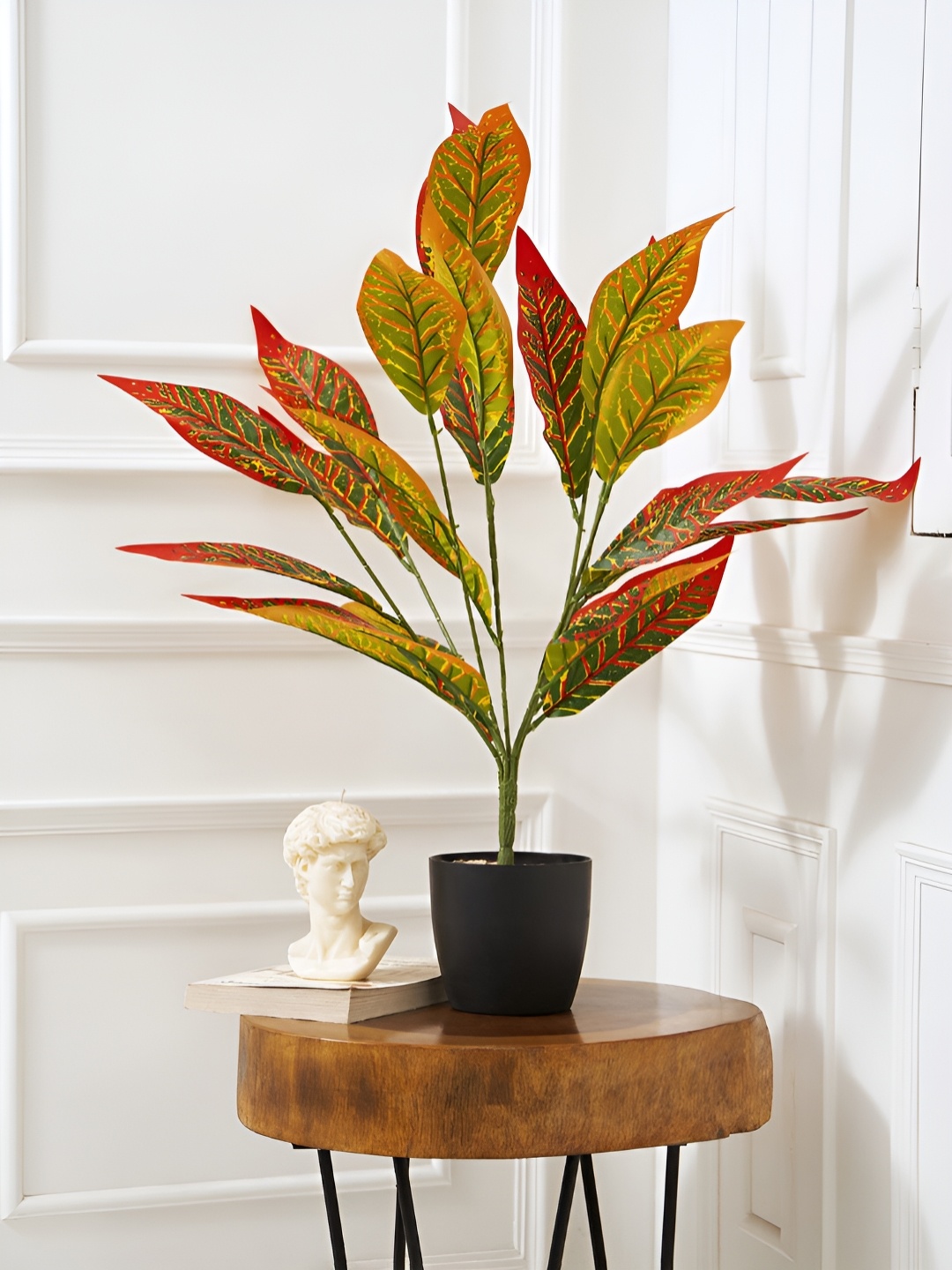 

DecorTwist Green 1 Pieces Croton Artificial Plant With Pot