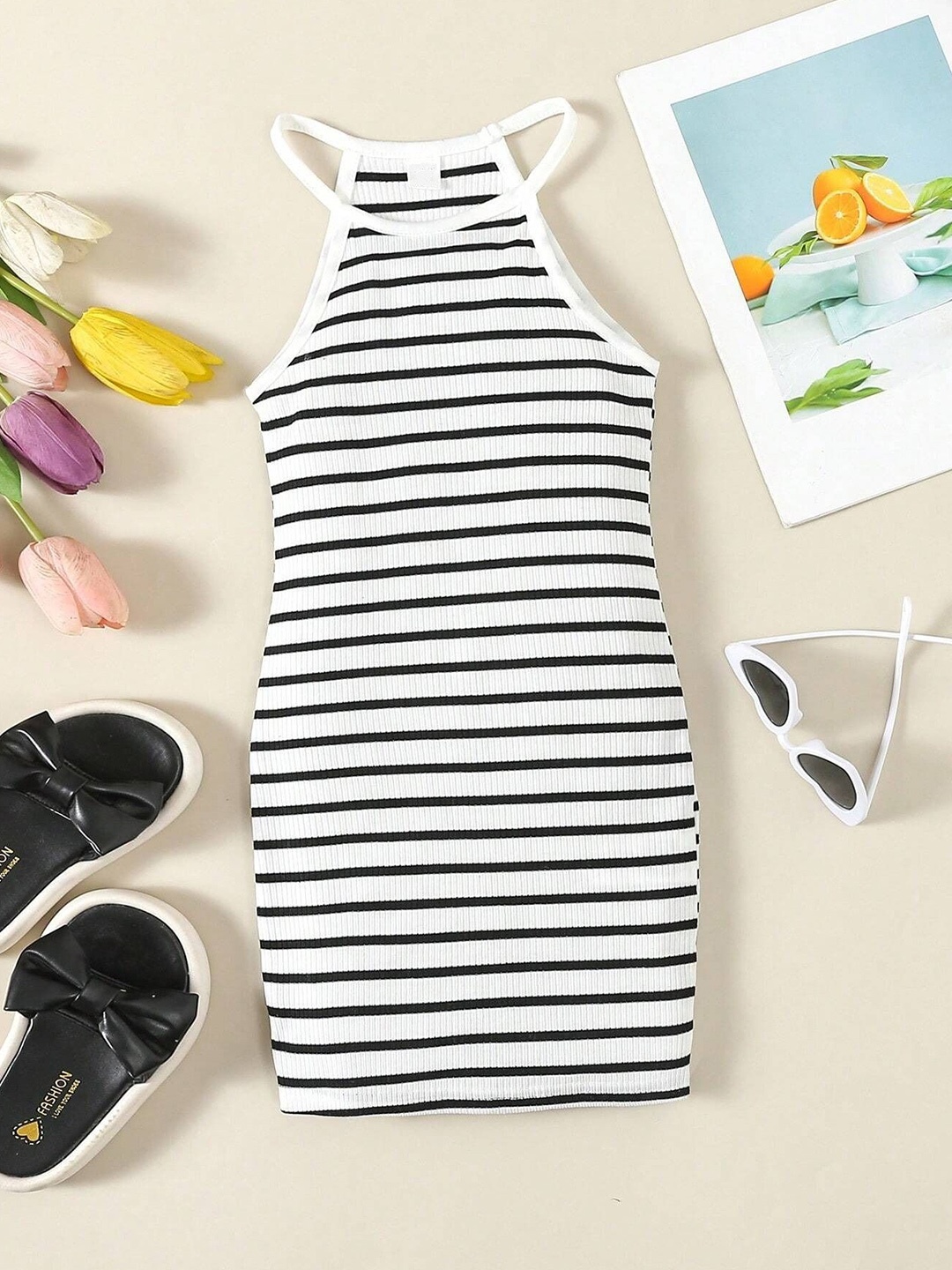 

BAESD Girls Striped Sheath Dress, Multi