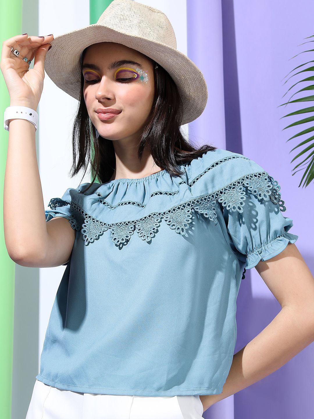 

Tokyo Talkies Top, Blue