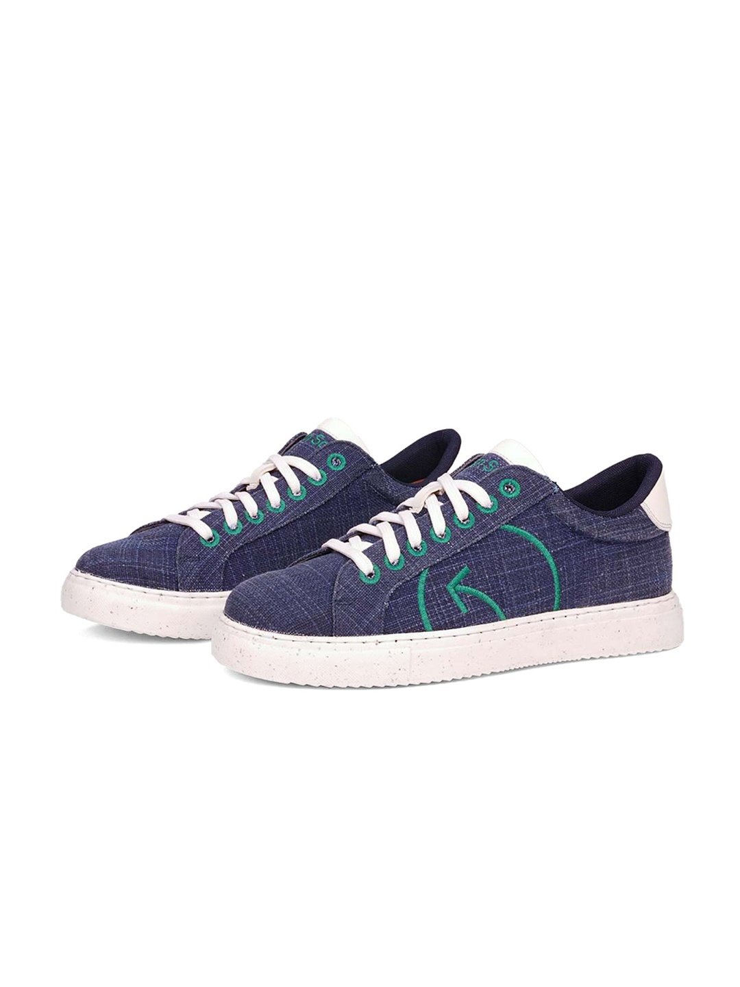 

Greensole Men PU Lace Up Sneakers, Navy blue