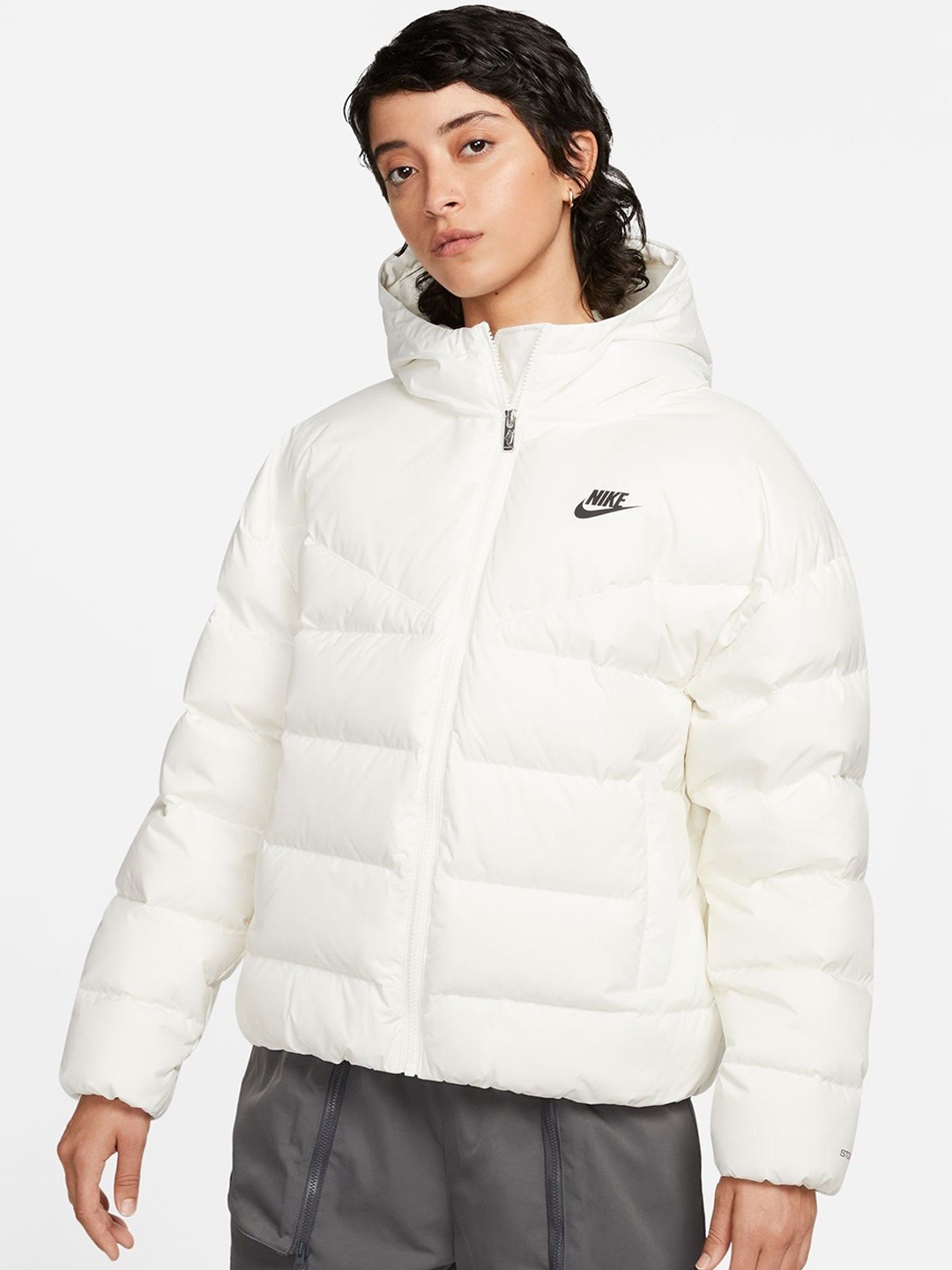 

Nike Sportswear Windrunner Women's Storm-FIT Down Hooded Jacket, White