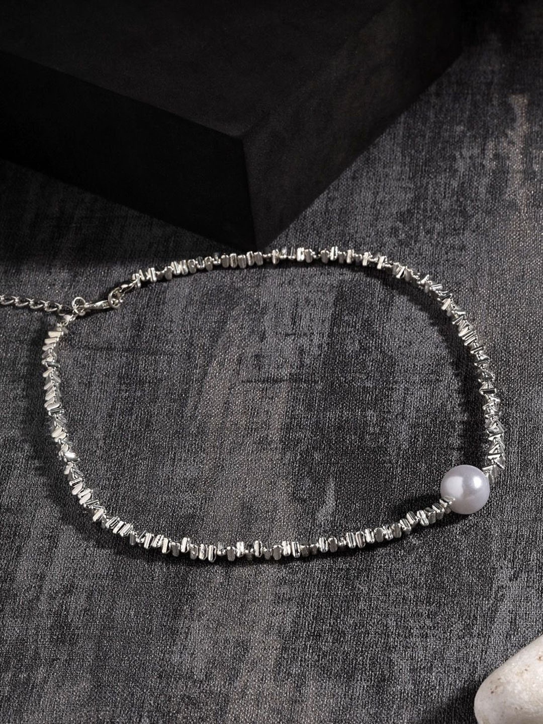 

KACY Silver-Plated Choker Necklace