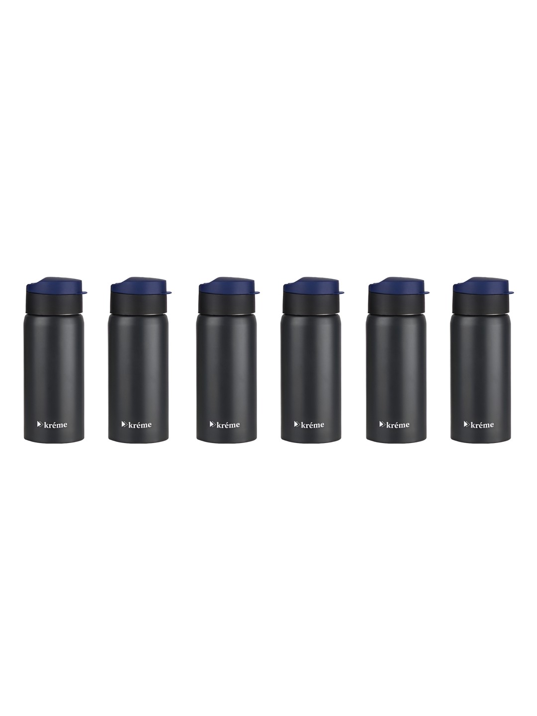 

Kreme BUNNY Black 6 Pieces Stainless Steel Printed Double Wall Vacuum Water Bottle- 400 ml