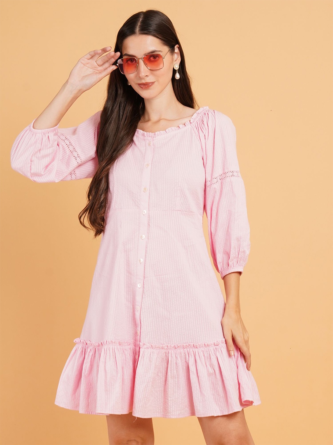 

IX IMPRESSION A-Line Dress, Pink