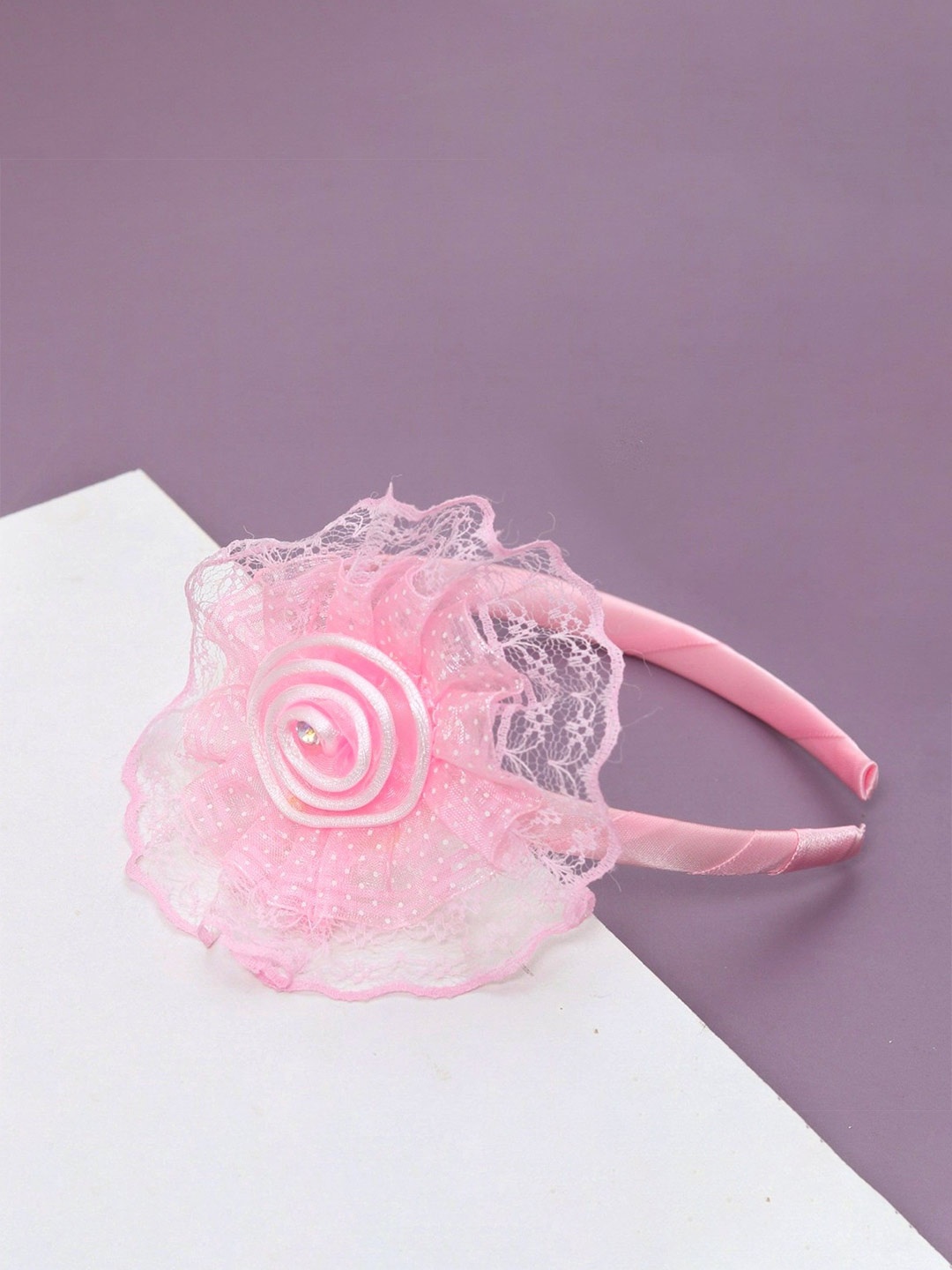 

Yellow Bee Girls Hairband, Pink