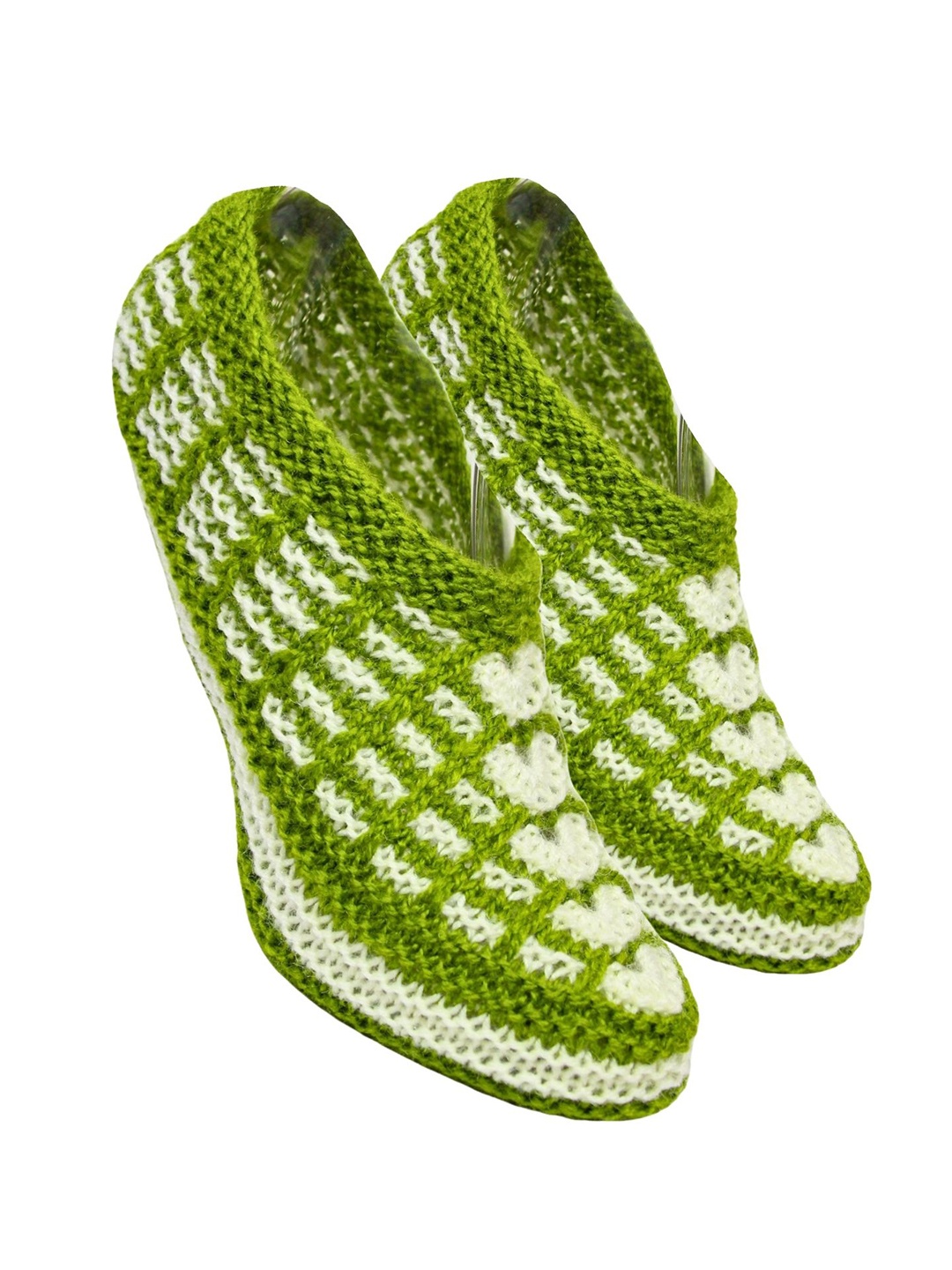 

BAESD Women Printed Shoe-Liner Length Socks, Green