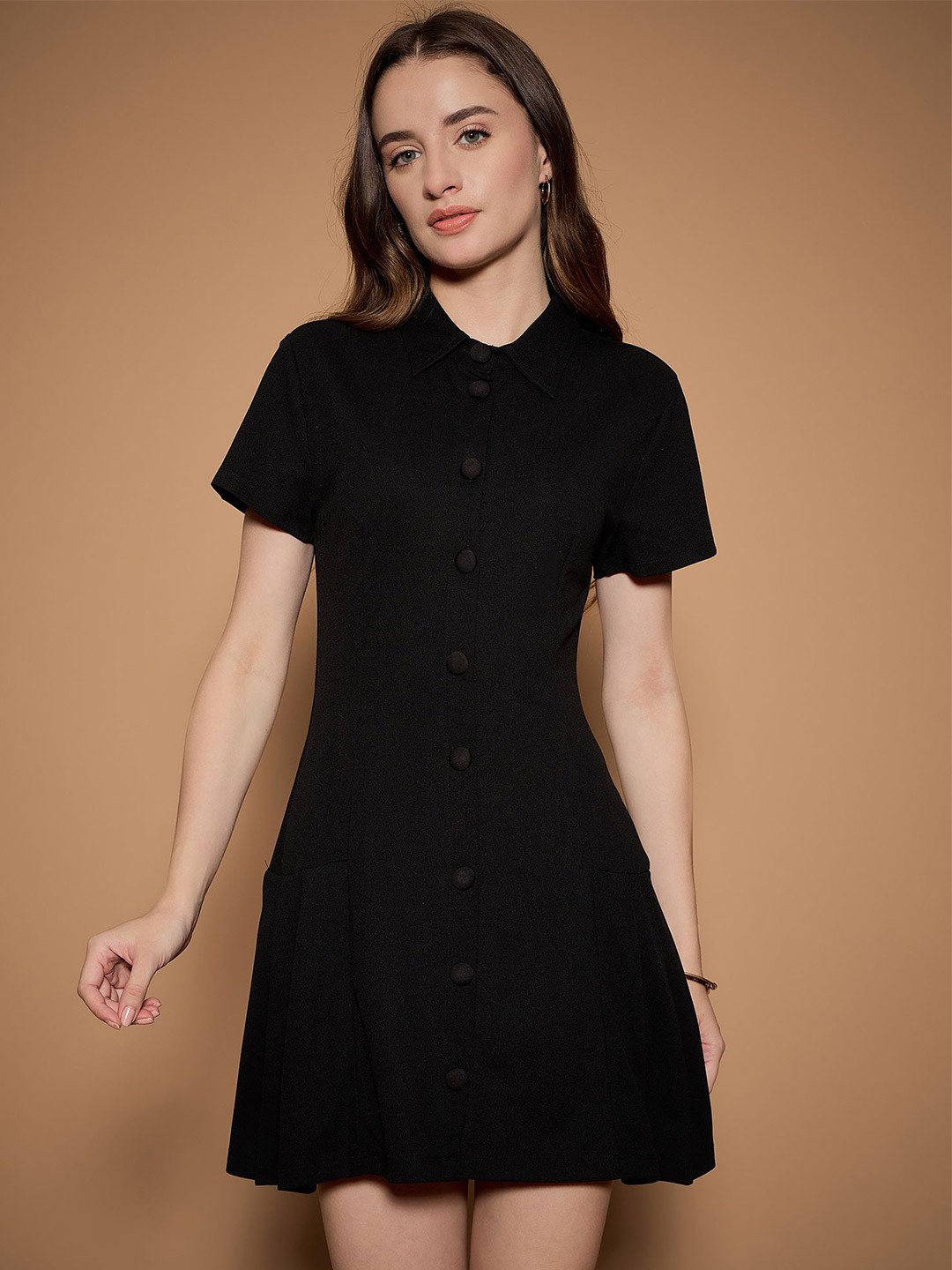 

URBANGRACE BY KASSUALLY Formal A-Line Mini Dress, Black