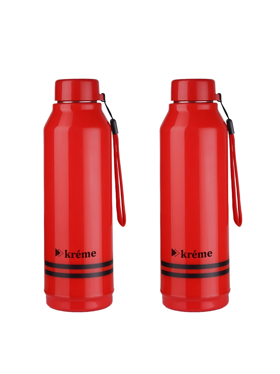 

Kreme ADVTR Red 2 Pieces Brand Logo Printed Double Wall Vacuum Water Bottle 750ml