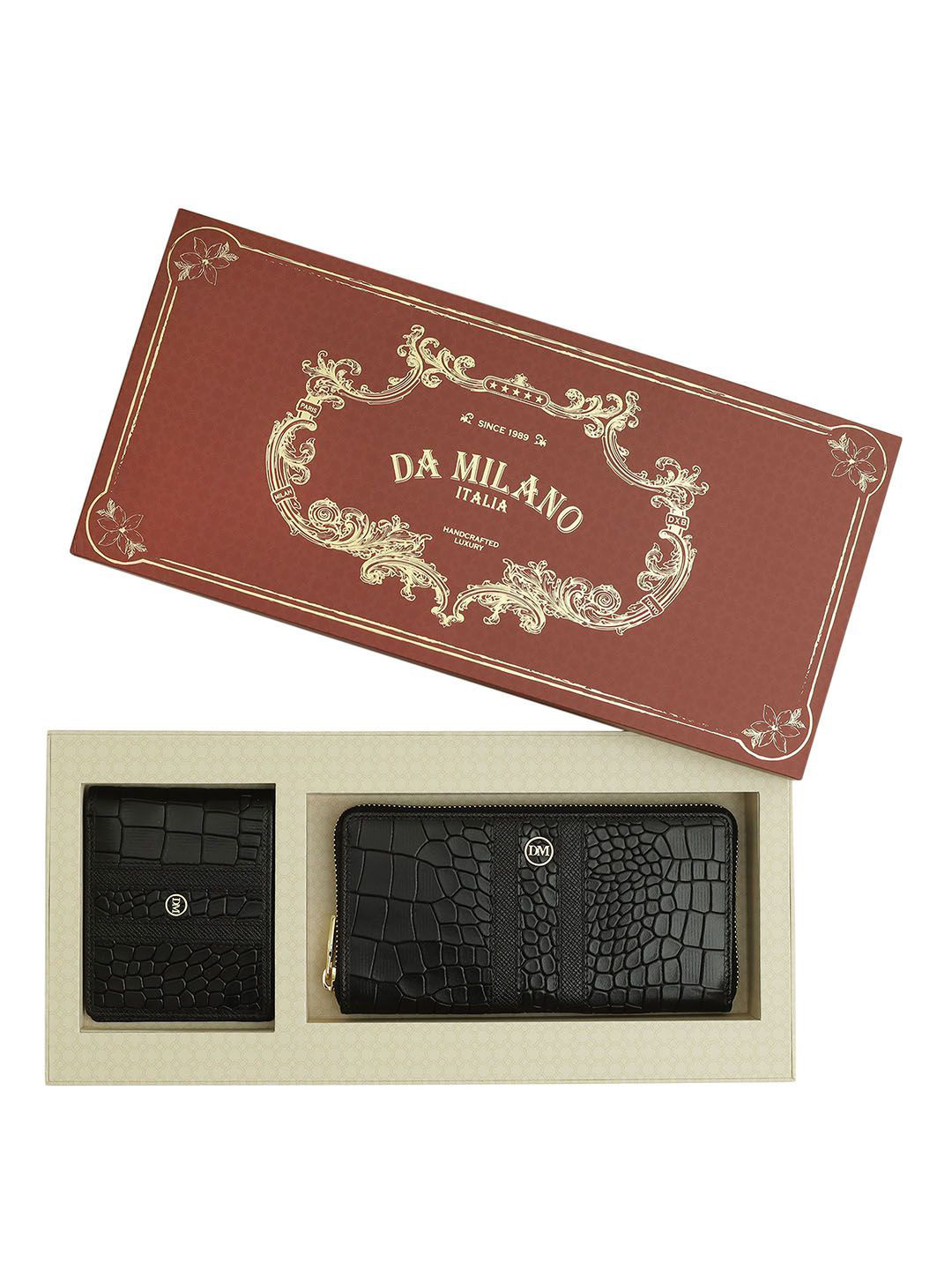 

Da Milano Unisex Accessory Gift Set of, Black